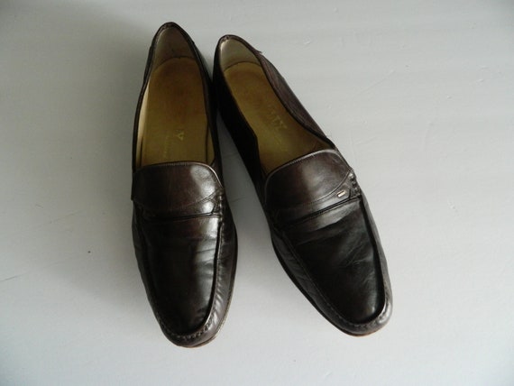 Vintage BALLY of SWITZERLAND Dark Brown Slip on Parawet  display picture 3