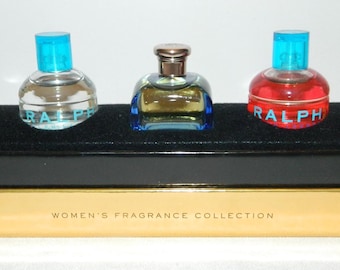 Vintage RALPH LAUREN Coffret of 5 Miniatures with Box
