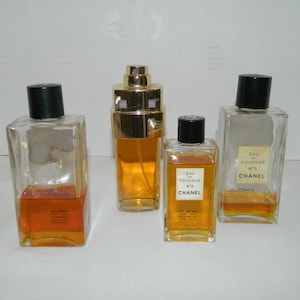Lot of 4 Vintage CHANEL Perfume Bottles