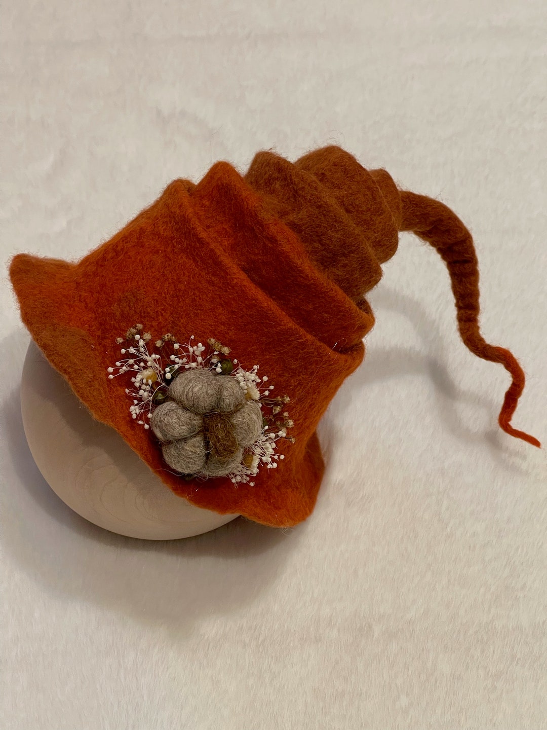 Newborn Baby Felt Hat Baby Fall Hat Baby Gift Photo Prop Etsy