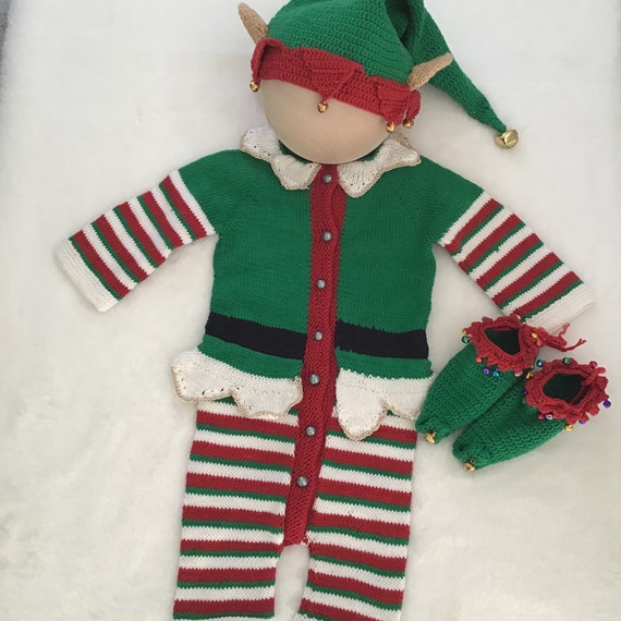 9-12 Months Baby Boy Elf Costume, Christmas Elf Costume, Christmas