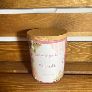 Kürbiskuchen Kerze