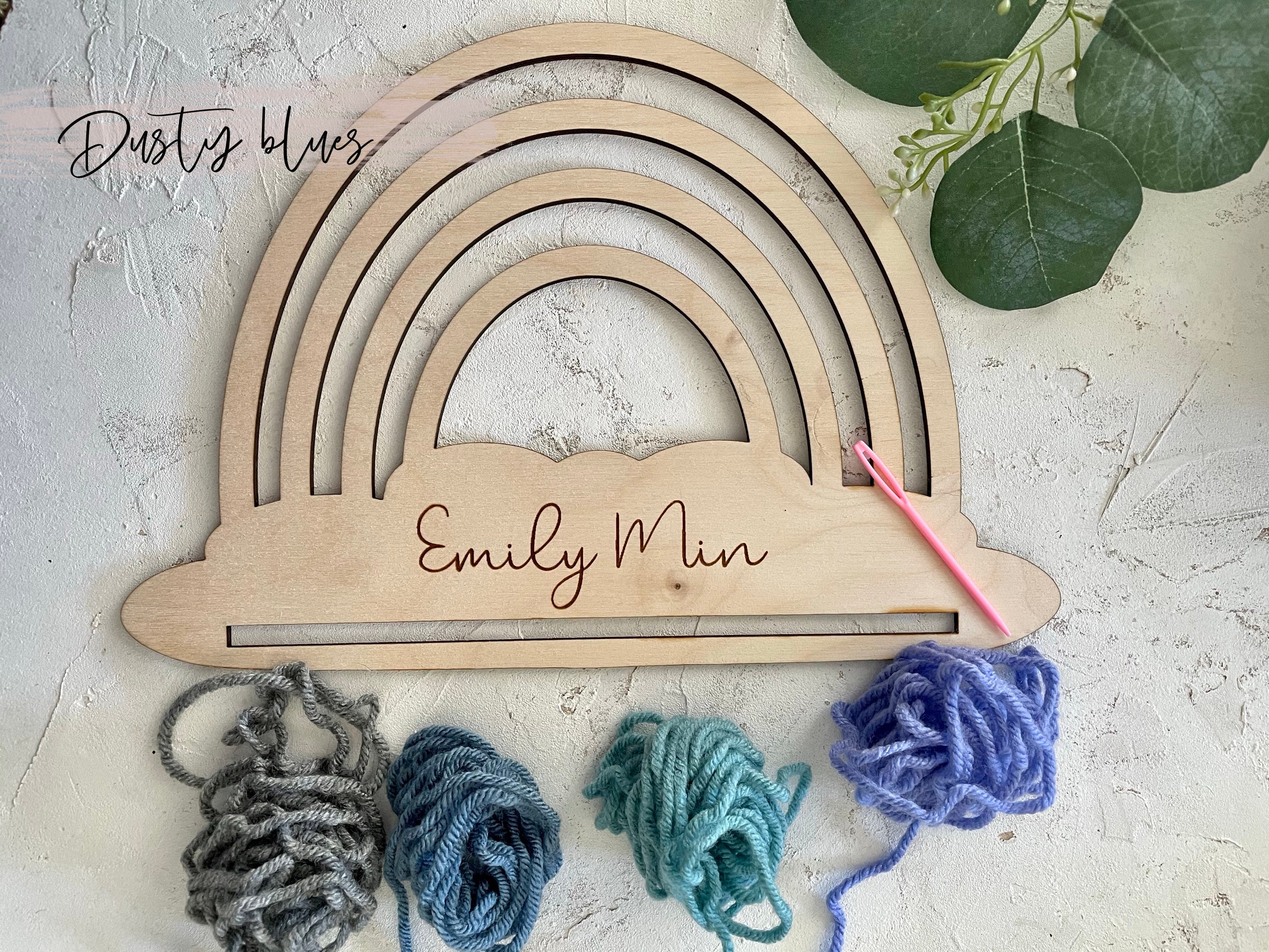 RAINBOW DIY Kit Door Hanger Kit Wall Art Kit Rainbow Etsy