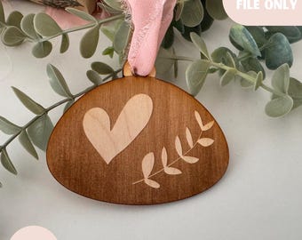 Sourdough ornament digital template svg for laser cutting, sourdough era ornament