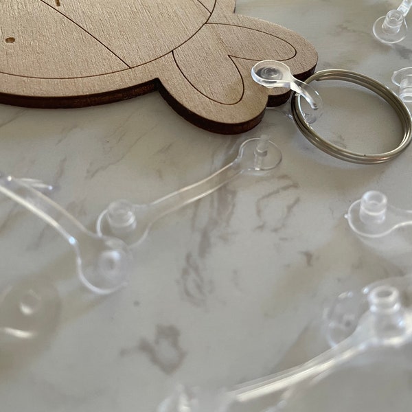 Plastic Keychain Etsy