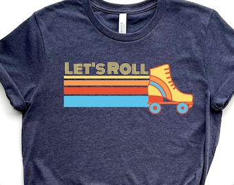 Retro Roller Skating T-shirt, 70s Style Graphic Tee