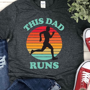 This Dad Runs Shirt: Marathon Jogging Dad Gift