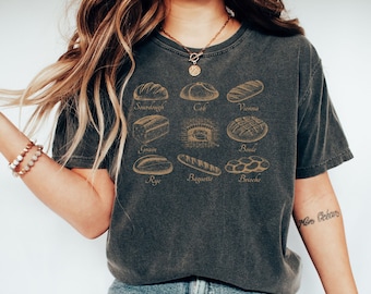 Bread Chart T-Shirt: Comfort Colors Unisex Baker Gift