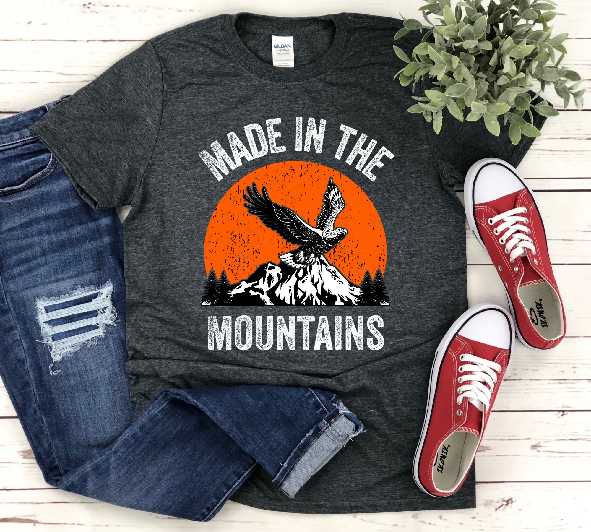 MOUNTAINS TSHIRT Made in the Mountains Shirt Mountaineering Etsy UK