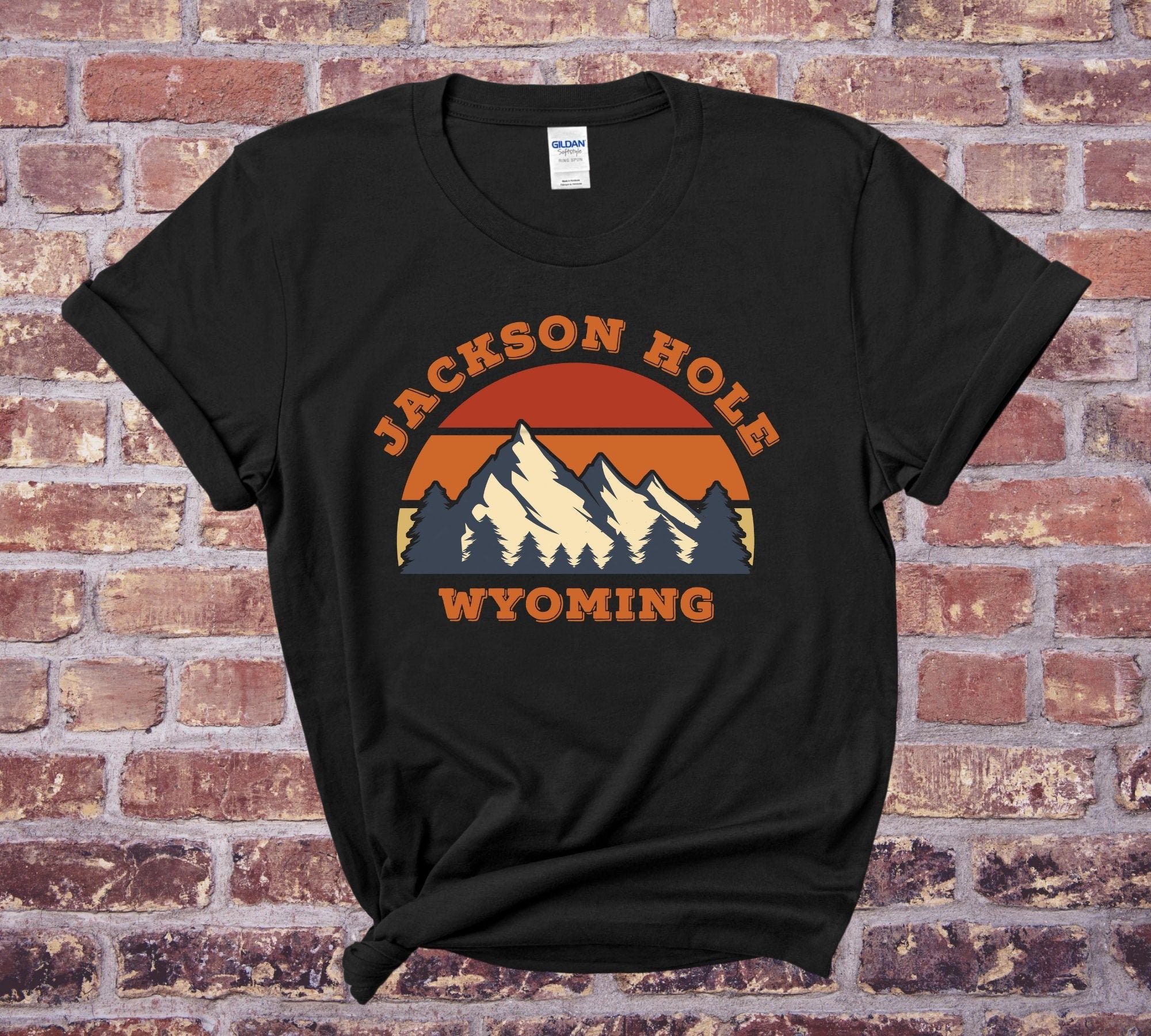Jackson Hole Tshirt Wyoming Shirt Snowboarding Tshirt Etsy