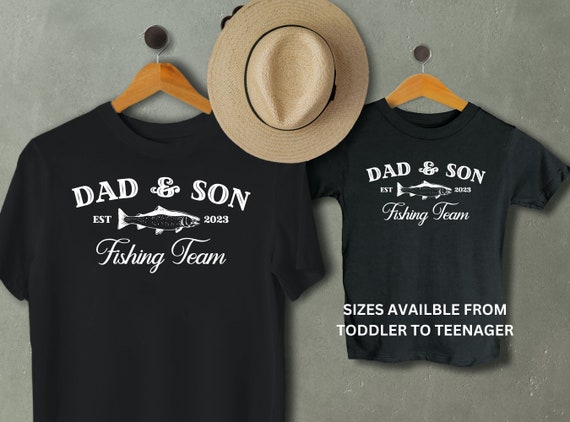 Dad and Son Fishing Shirts, Matching Father Son Shirts, Daddy and