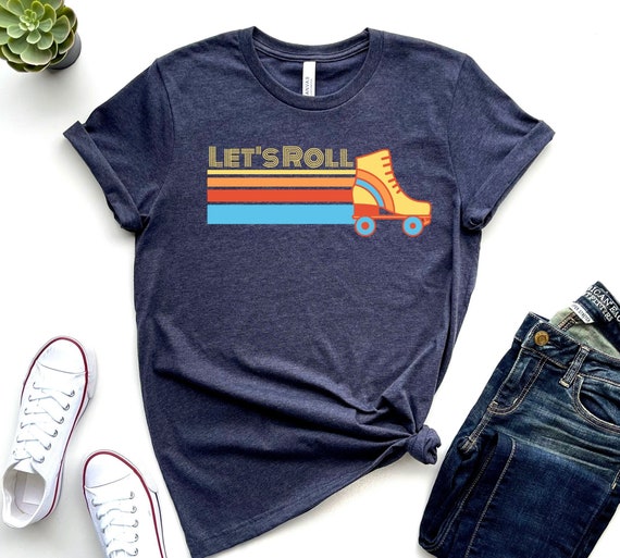 Retro Roller Skating T-shirt, 70s Style Graphic Tee