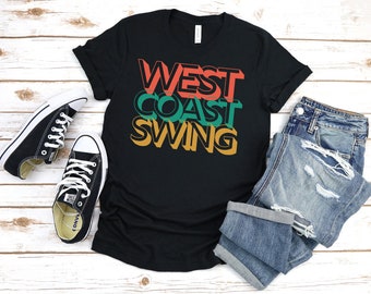 West Coast Swing T-Shirt: Cotton Dance Shirt