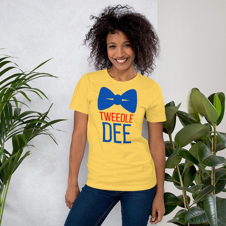 Tweedle Dee Tshirt Matching Halloween Tshirts Alice In Wonderland Tweedle Dee And Tweedle Dum Couples Halloween Shirts,