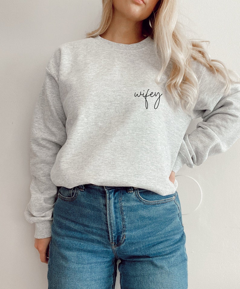 Wifey Sweatshirt Bride Sweatshirt Cute Gift for Her | Etsy