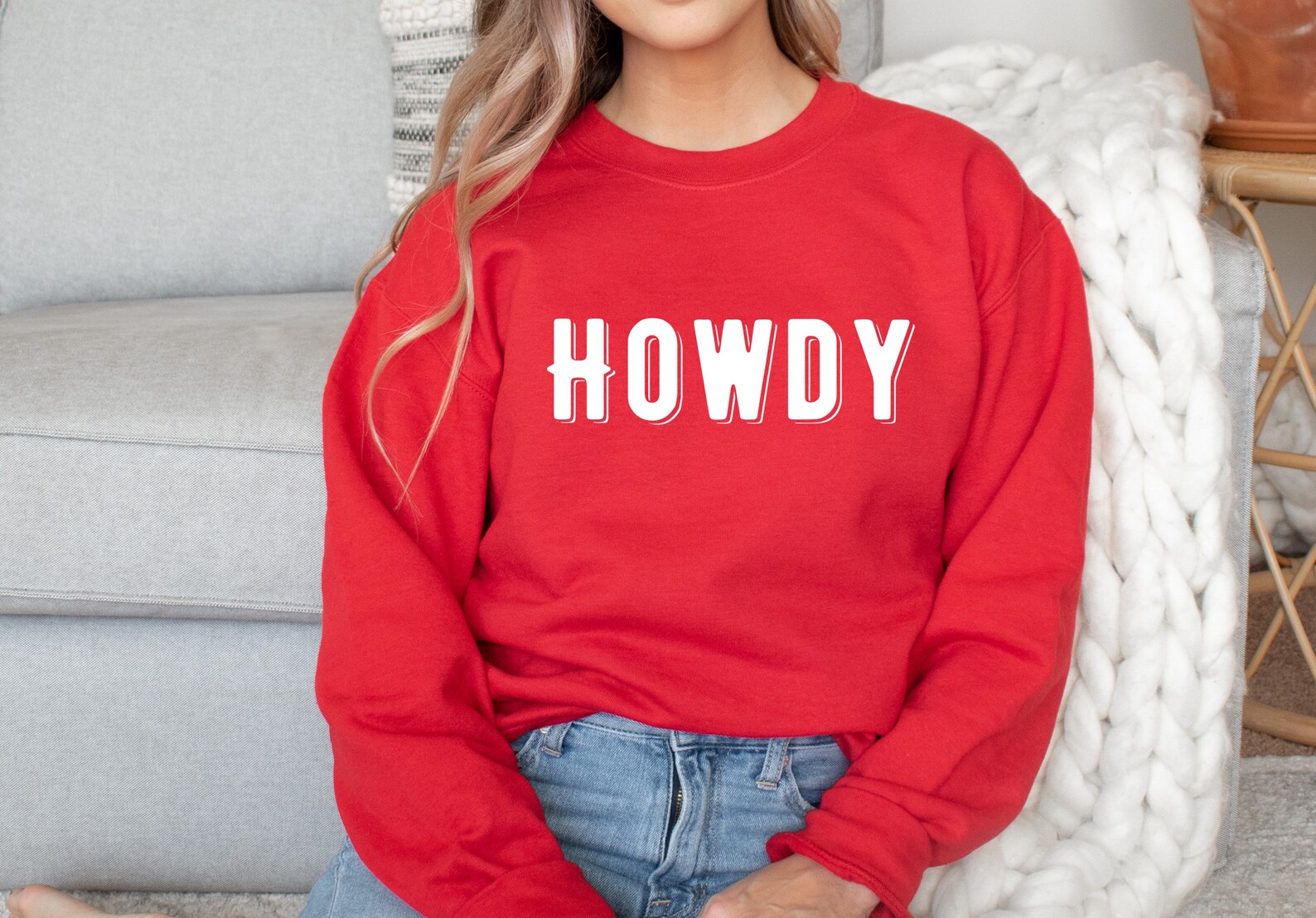 Howdy Womens Crewneck Sweatshirt Howdy Yall Sweatshirt Western | Etsy