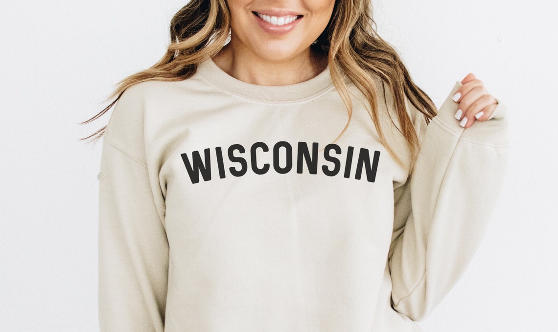 Wisconsin Sweatshirt Wisconsin Shirts Wisconsin Sweater | Etsy