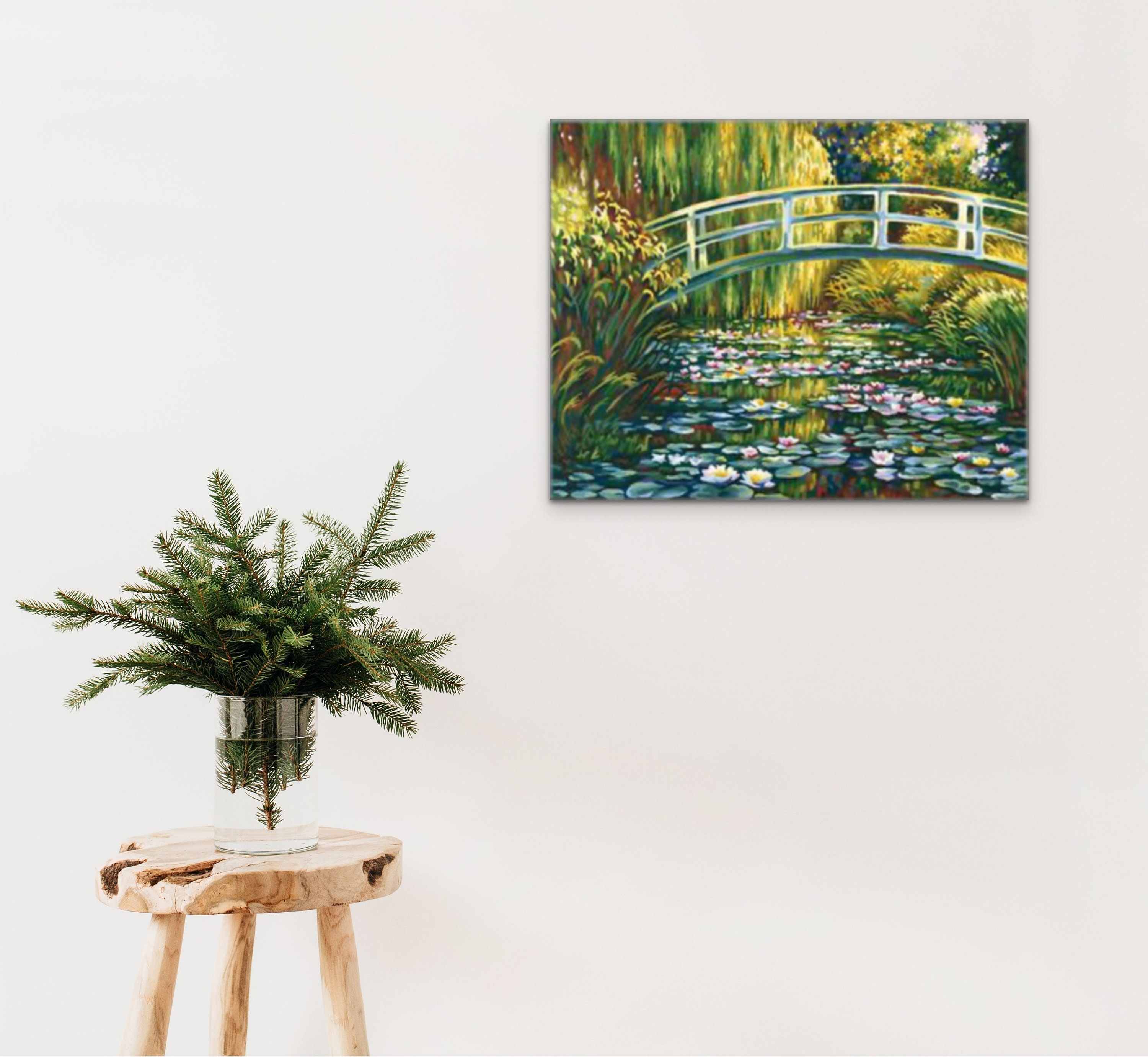 Monet Bridge Over Lilies Paint by Numbers Kit (40x50cm) - Etsy