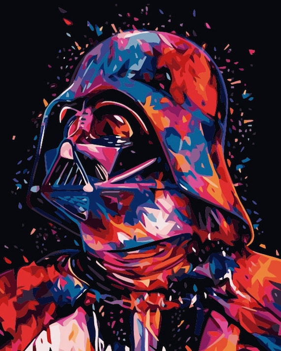 Darth Vader Star Wars Paint By Numbers - Paint By Numbers