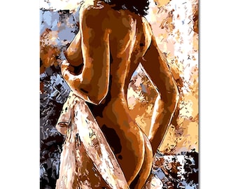 Nude Woman Paint By Numbers – DIY Painting Kit (40x50cm)
