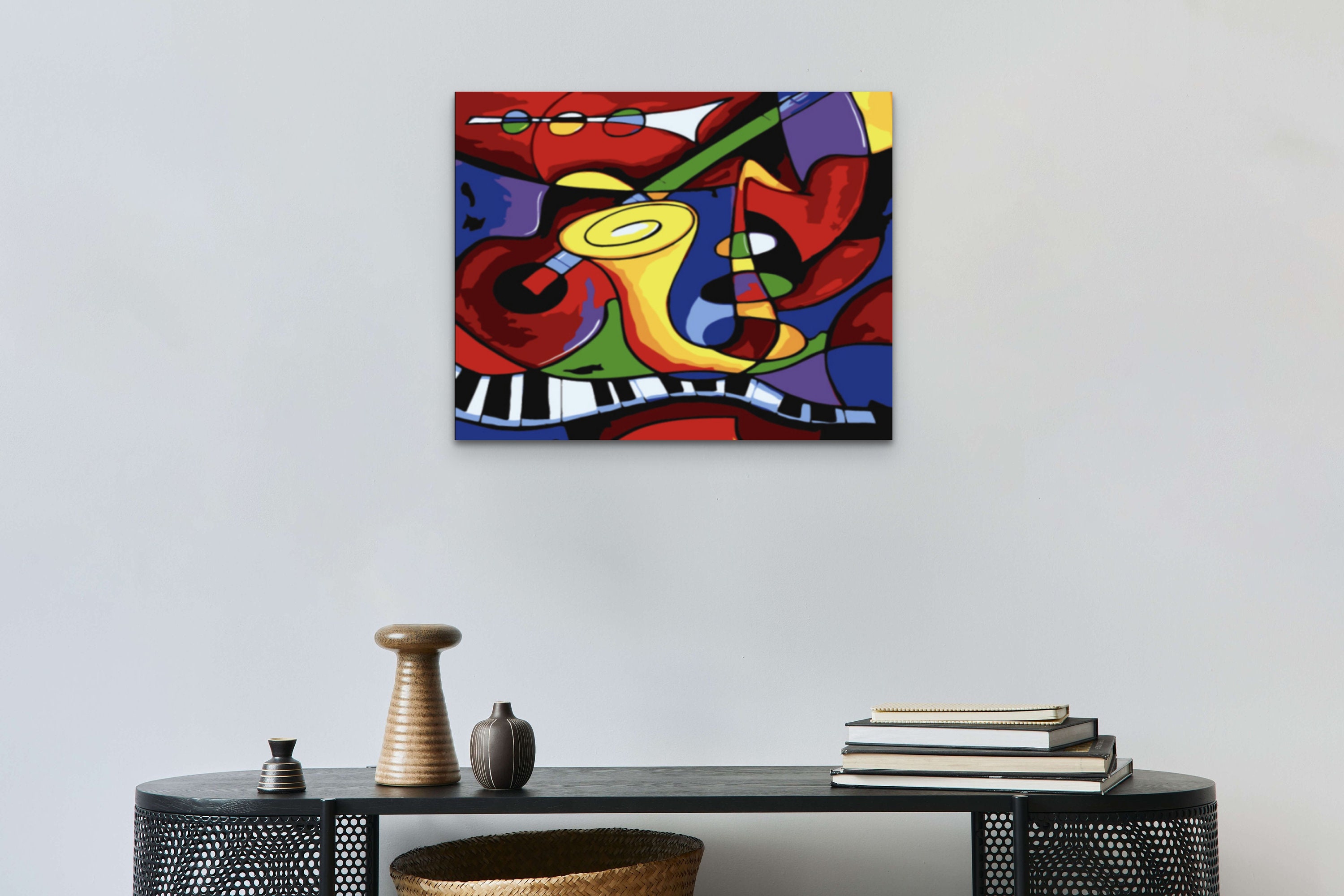 ROLLED Paint by Numbers - Picasso Abstract Music - 40x50cm
