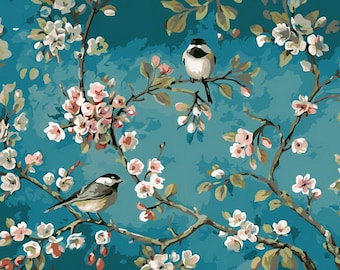 ROLLED Paint By Numbers - SPARROWS - 40x50cm DIY painting kit - Same day dispatch