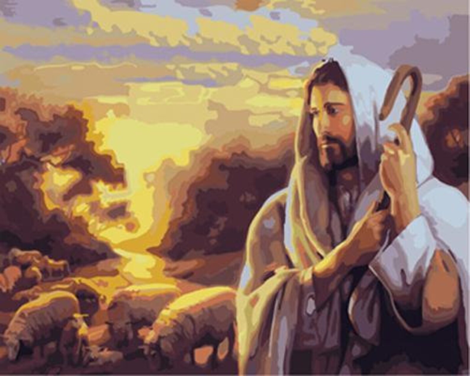 Paint By Numbers Jesus 40x50 DIY painting kit Same day Etsy