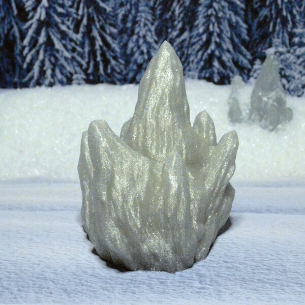 Ice Shard 15mm 28mm 32mm for D&D Icewind Dale Terrain, DnD Pathfinder Frostgrave Arctic Snowy Icy Crystal, Gift for Tabletop Gamers