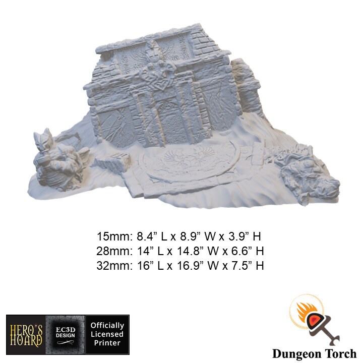 Elegant Tents 28mm 32mm for D&D Terrain, DnD Pathfinder Camp, Desert