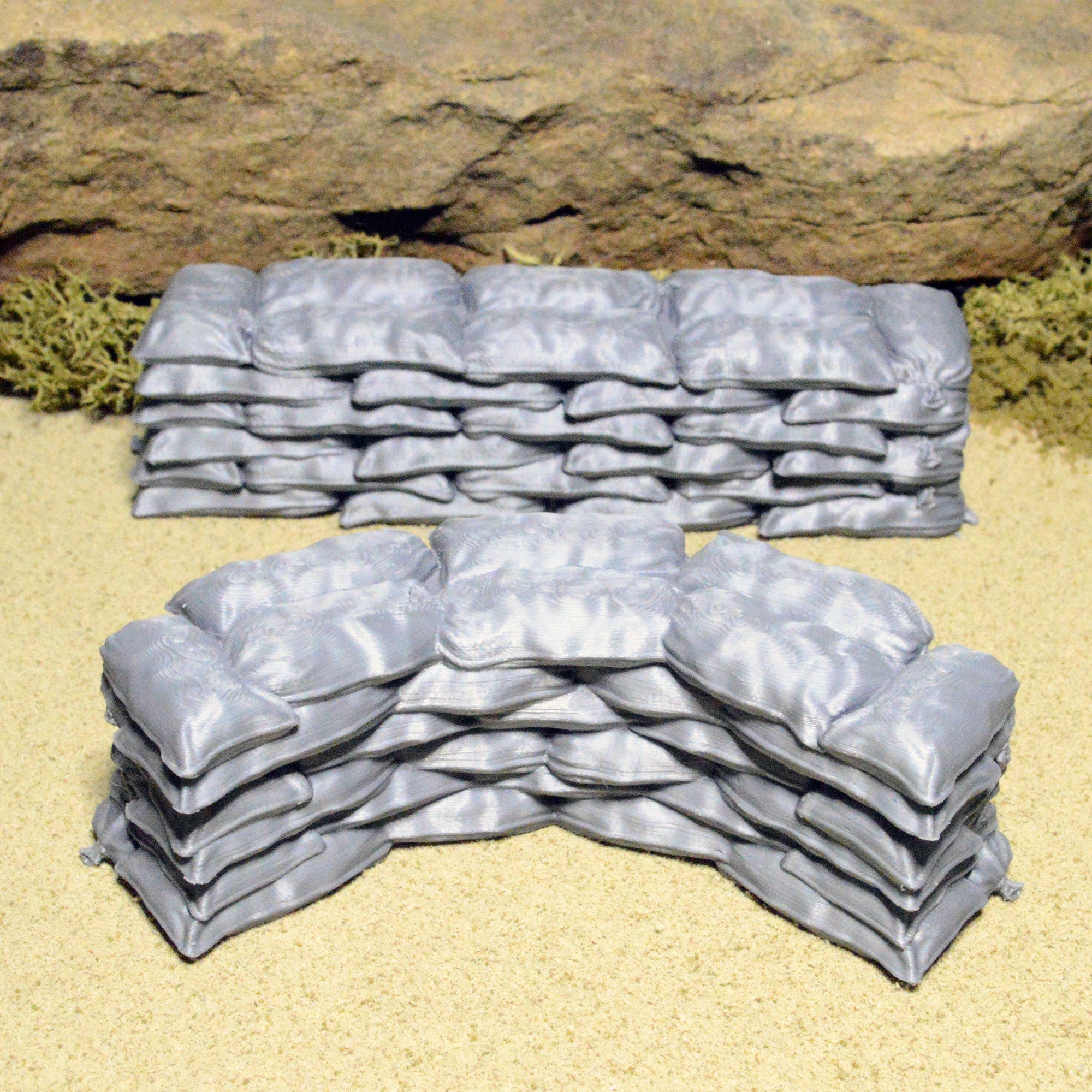 Scrapyard Miniature Sandbag Walls 15mm 20mm 28mm 32mm for Gaslands