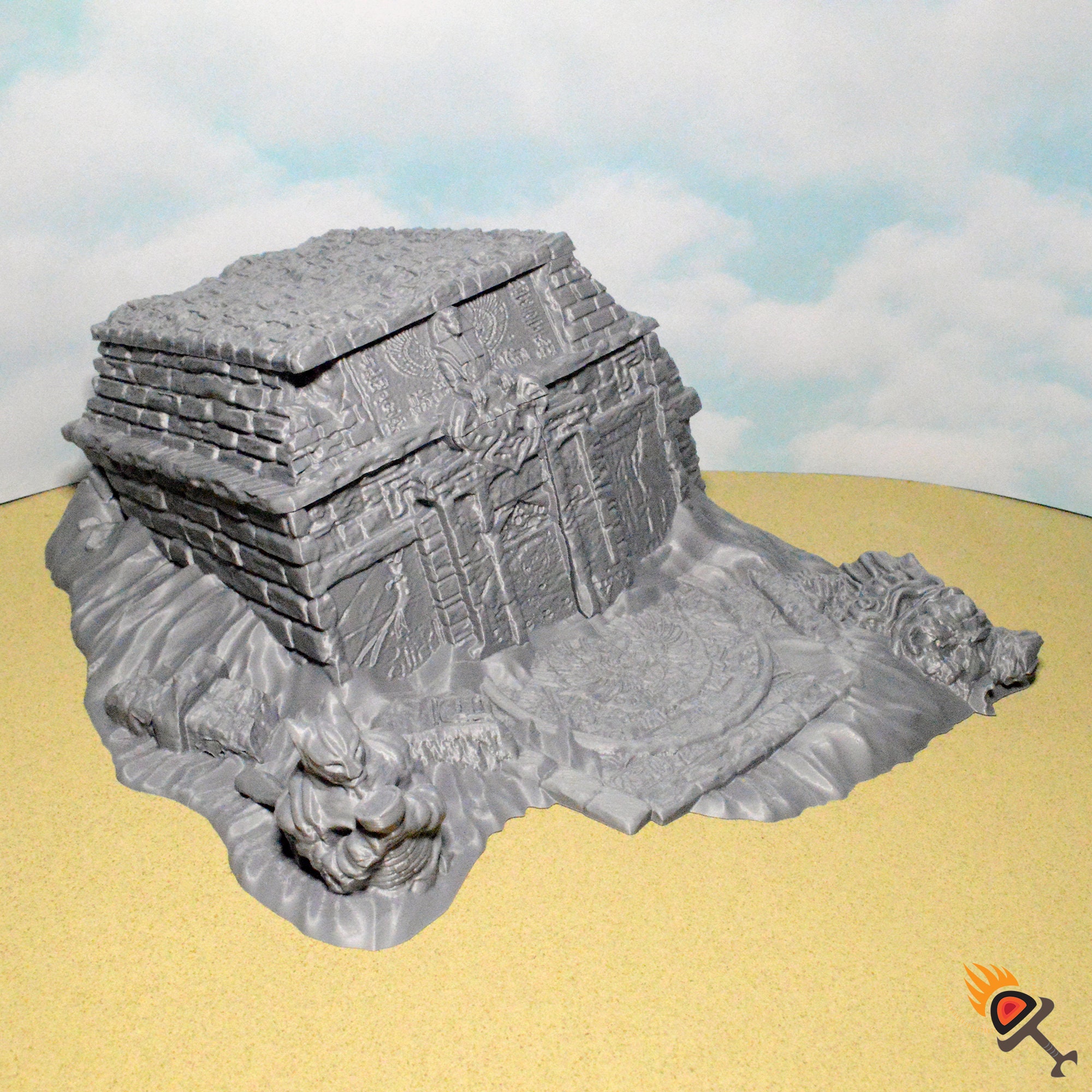 Grand Tent 15mm 28mm for D&D Camp Terrain, DnD Terrain, Pathfinder