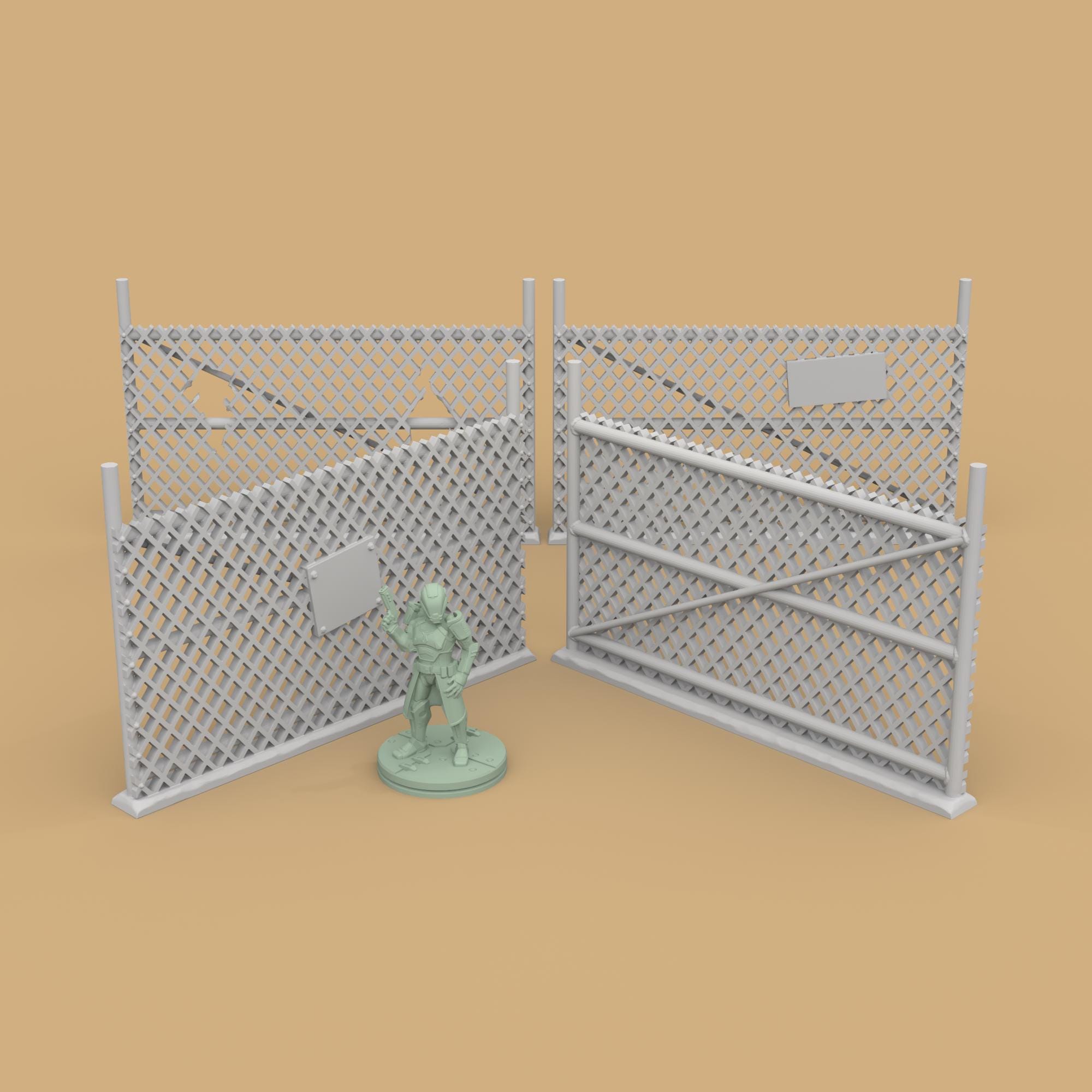 Chainlink fence 3d model (98) foto