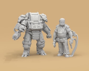 BERTHA Bot and Chop Mechanic for Fallout Wargames 15mm-32mm