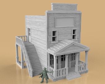 Old West Bank for Wild West TTRPG, Western Dioramas 15mm-35mm