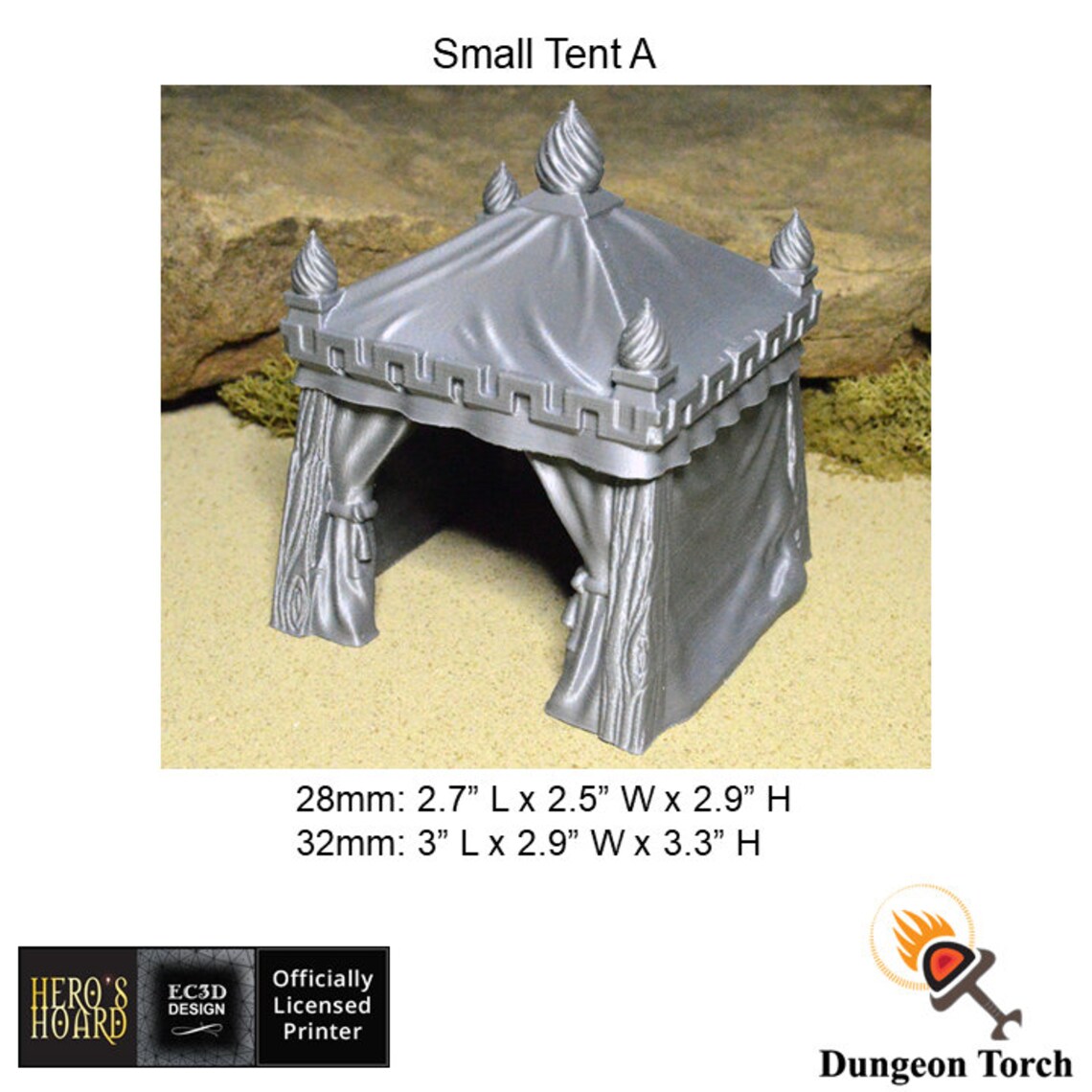 Small Tents 28mm 32mm for D&amp;D Camp Terrain Dnd Terrain | Etsy