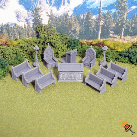 Miniature Chapel Chattels 15mm 28mm 32mm for D D Terrain Dnd