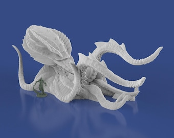 Gigantic Underwater Kraken for D&D Ocean Campaigns 15mm-42mm