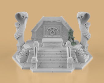 Miniature Snake Sacrificial Altar for D&D, Pathfinder, TTRPG 15mm-42mm