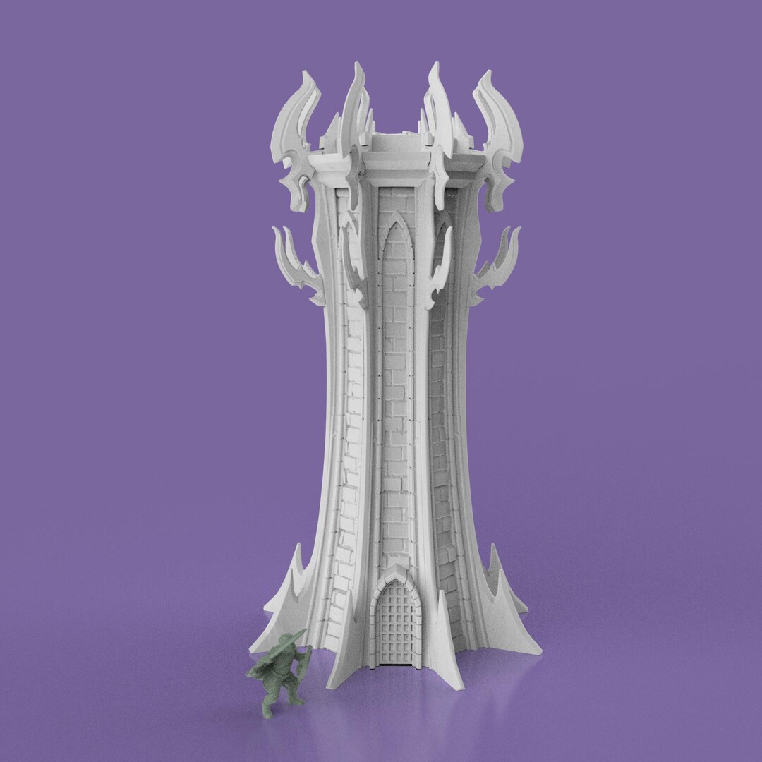 Pathfinder Tower Dark Elf Tower for D&D, Pathfinder 15mm-32mm - Etsy