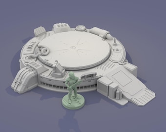 Sci-Fi Landing Pad: Wargaming and TTRPG Terrain 15mm-56mm