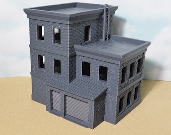 Miniature Modern City Building, Post Apocalyptic City Ruins for Urban Wargaming Terrain 15mm-32mm