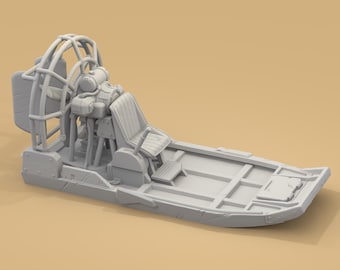 Miniature Airboat for Post-Apocalyptic Urban Terrain 20mm-32mm