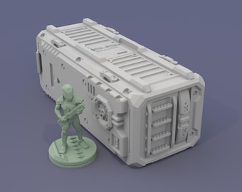 Sci-Fi Stackable Shipping Container for Wargames 15mm-56mm