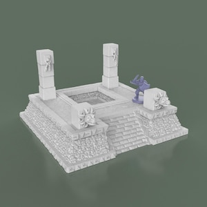 Tribal Jungle Pool for D&D, Pathfinder, TTRPG 15mm-42mm