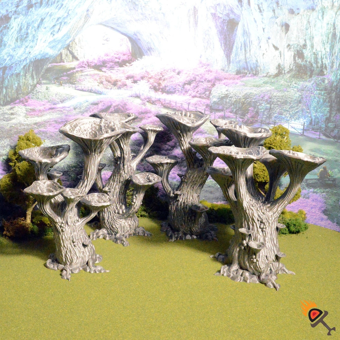 Blooming Lanterns 15mm 28mm for D&D Terrain, Dnd Pathfinder Underdark