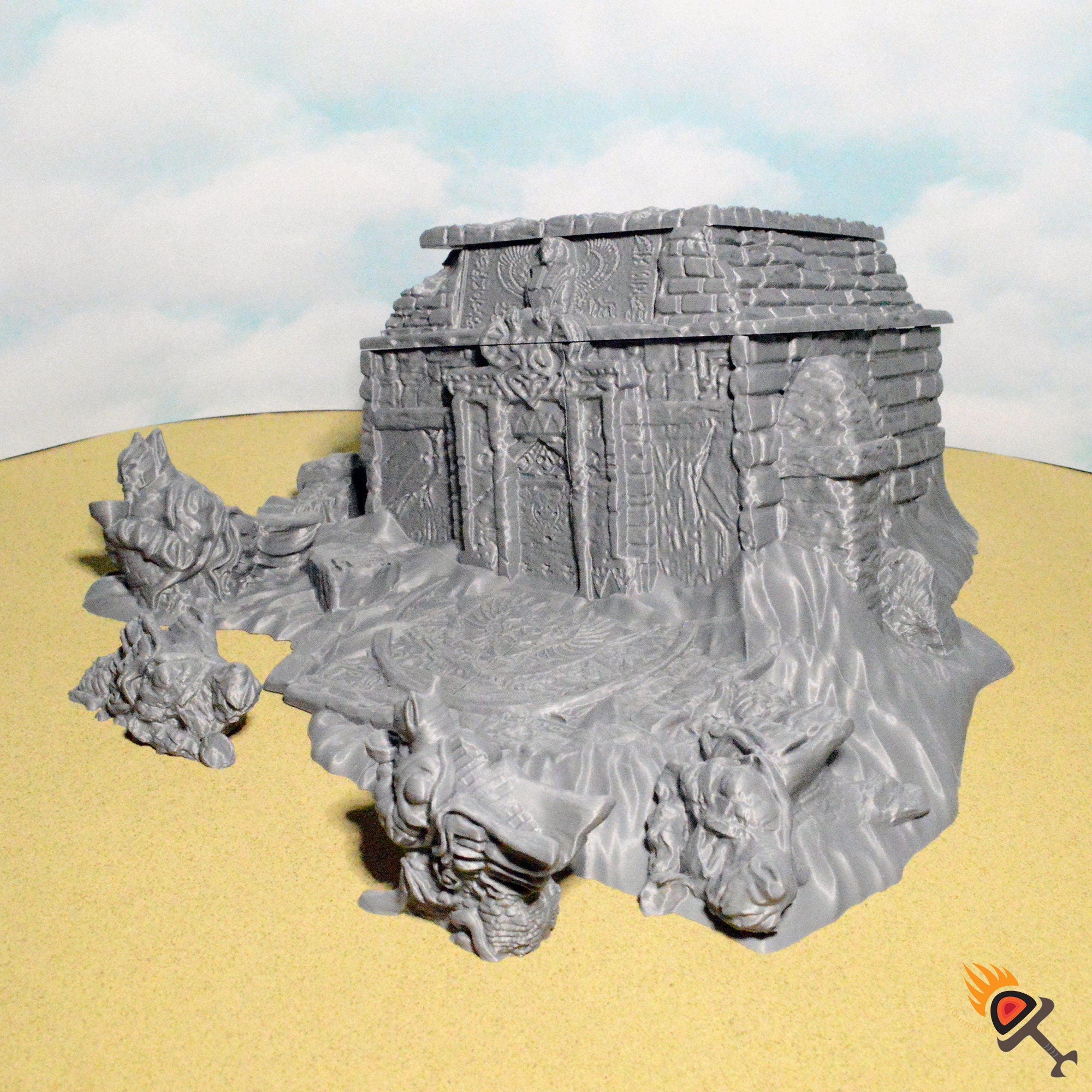 Elegant Tents 28mm 32mm for D&D Terrain, DnD Pathfinder Camp, Desert