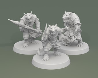 Ratfolk Miniatures for D&D, TTRPG, Pathfinder 15mm-32mm
