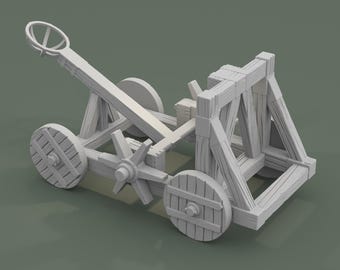 Catapult Miniature for Wargaming, D&D, TTRPG 15mm-56mm