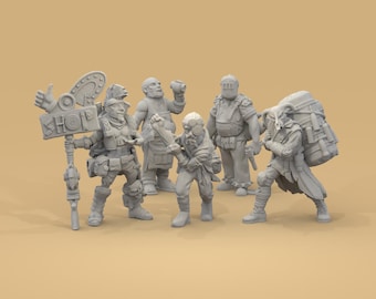 Wasteland Townsfolk for Fallout Wargames 28mm-32mm