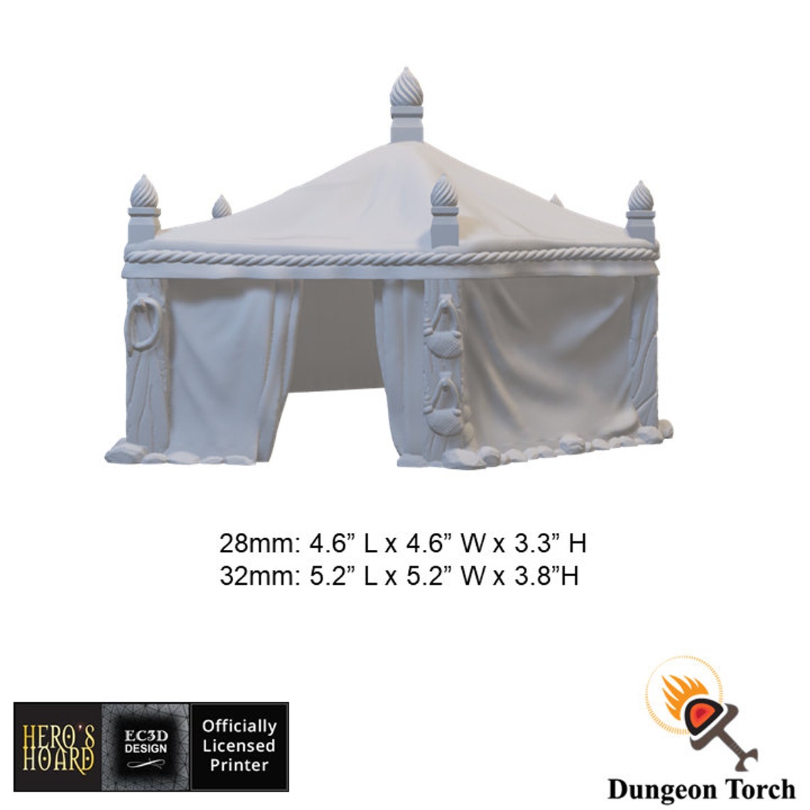 Large Tent 28mm 32mm for D&D Camp Terrain DnD Terrain Etsy